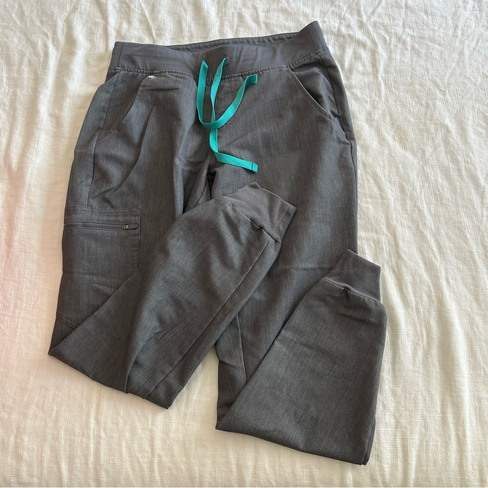 Women's digs Gray Jogger Pants with Teal Accents